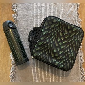 Pottery Barn Kids/Teen dragon skin lunchbox and matching water bottle